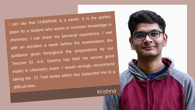 CHEMSAK student testimonial — Riya Tripathi